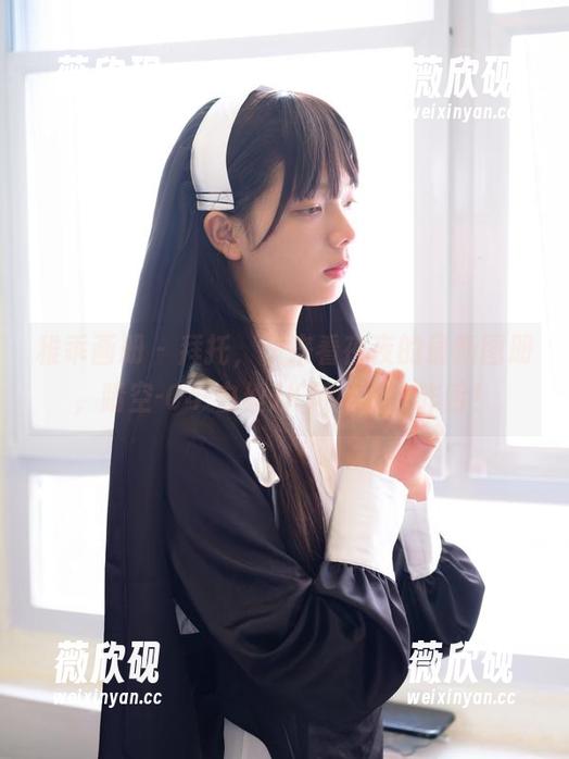 稚乖画册 - 拜托，快来看夜夜的最新图册，晴空-04-白丝JK风格令人咋舌！