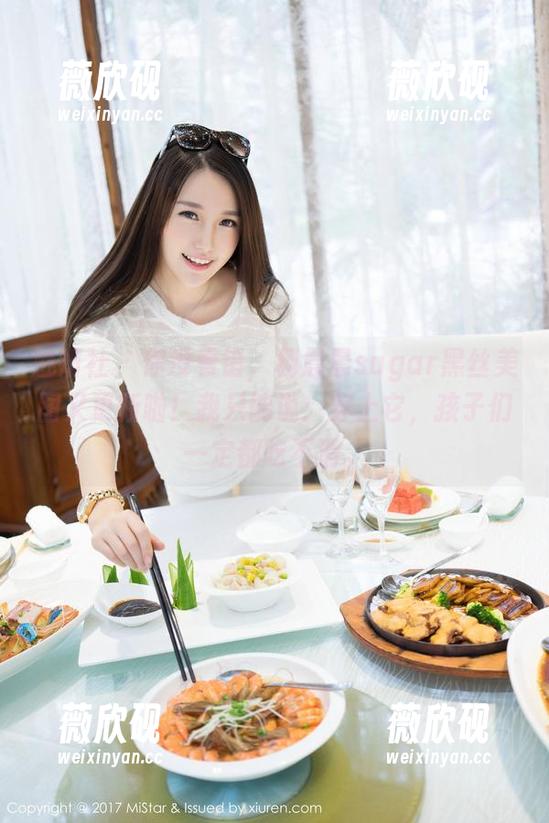 魅妍社 - 你没看错，杨晨晨sugar黑丝美图又更新啦！我只能说：穿上它，孩子们一定都吃不消。